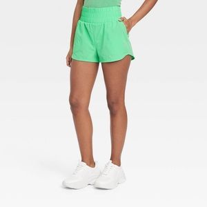 JoyLab Women’s High-Rise Woven Shorts 3” - Light Green XL
